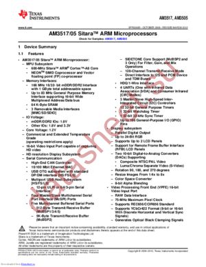 AM3517AZERAC datasheet  