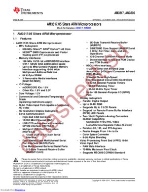 AM3517AZCNAC datasheet  