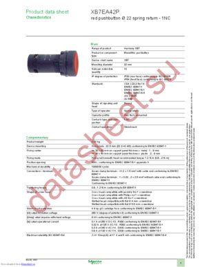 XB7EA42P datasheet  