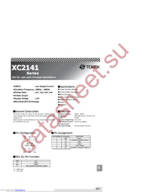 XC2141Series datasheet  