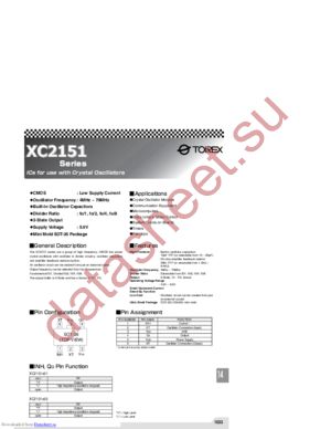XC2151Series datasheet  
