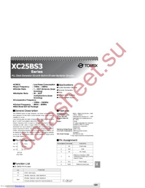 XC25BS3001ML datasheet  