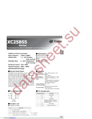 XC25BS51ML datasheet  