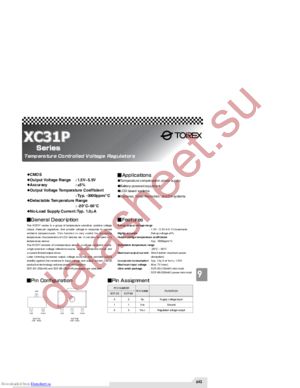 XC31PPNSXXAML datasheet  