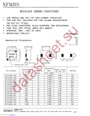 XF10145S-150 datasheet  