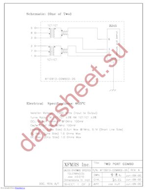 XF10B13-C2-2S datasheet  