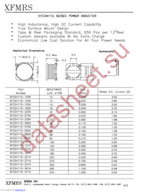 XFCDH115-220K datasheet  