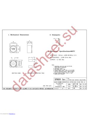 XFTPRH1204-101M datasheet  