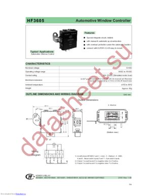 HF3605 datasheet  