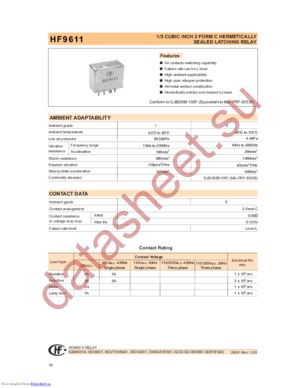 HF9611 datasheet  