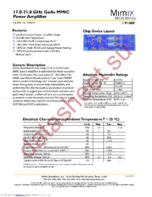 XP1009 datasheet  