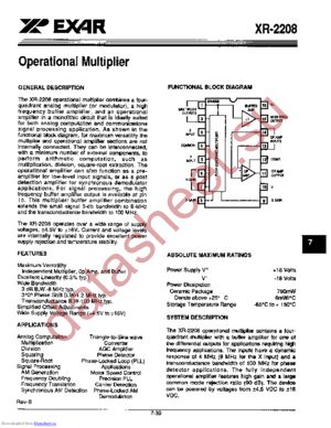 XR2208 datasheet  