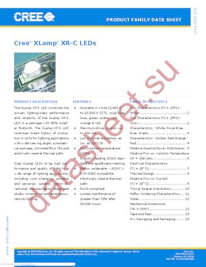 XRCWHT-L1-R250-005E7 datasheet  