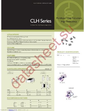 CLH1608T-R12K-N datasheet  