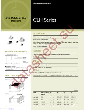 CLH2012T-4N7S-S datasheet  