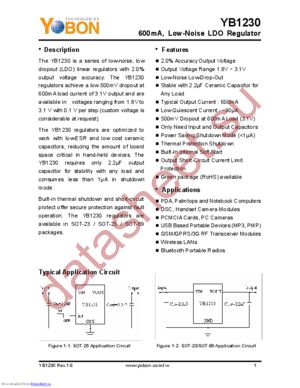 YB1230 datasheet  