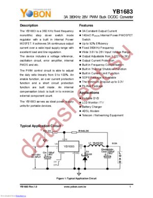 YB1683 datasheet  