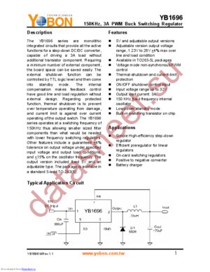 YB1696-ADJ datasheet  