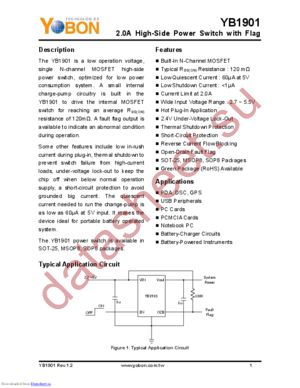 YB1901MXX8H datasheet  