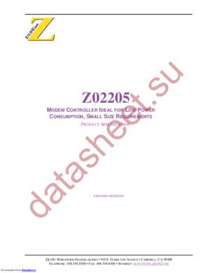 Z0220516PSG1961 datasheet  