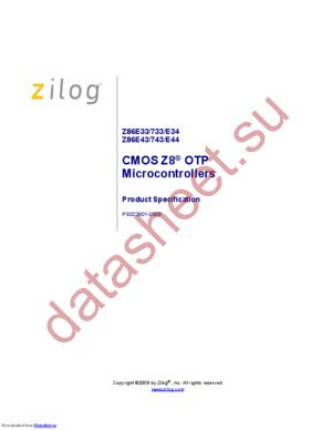 Z8673312PSG datasheet  