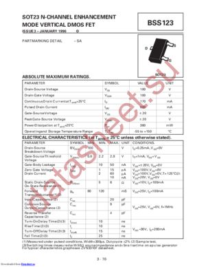 BSS123(Z) datasheet  