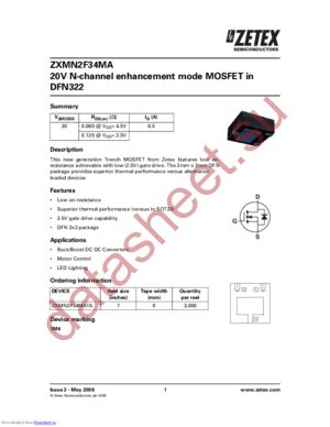 ZXMN2F34MA datasheet  