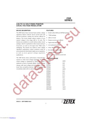 ZSR520C datasheet  