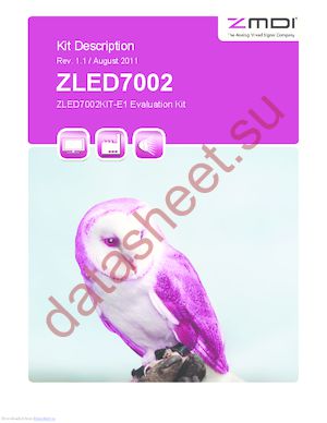 ZLED7002Kit-E1 datasheet  