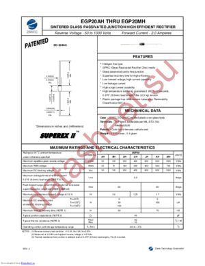 EGP20AH datasheet  