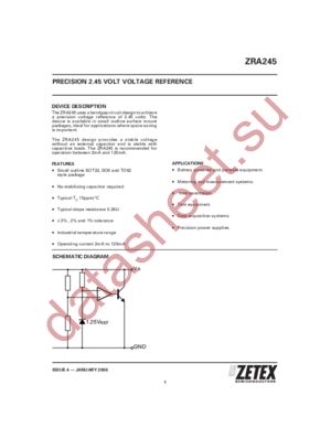 ZRA245R01 datasheet  