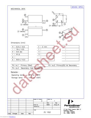 ZS1052 datasheet  