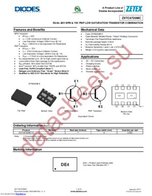 ZXTC6720MCTA datasheet  